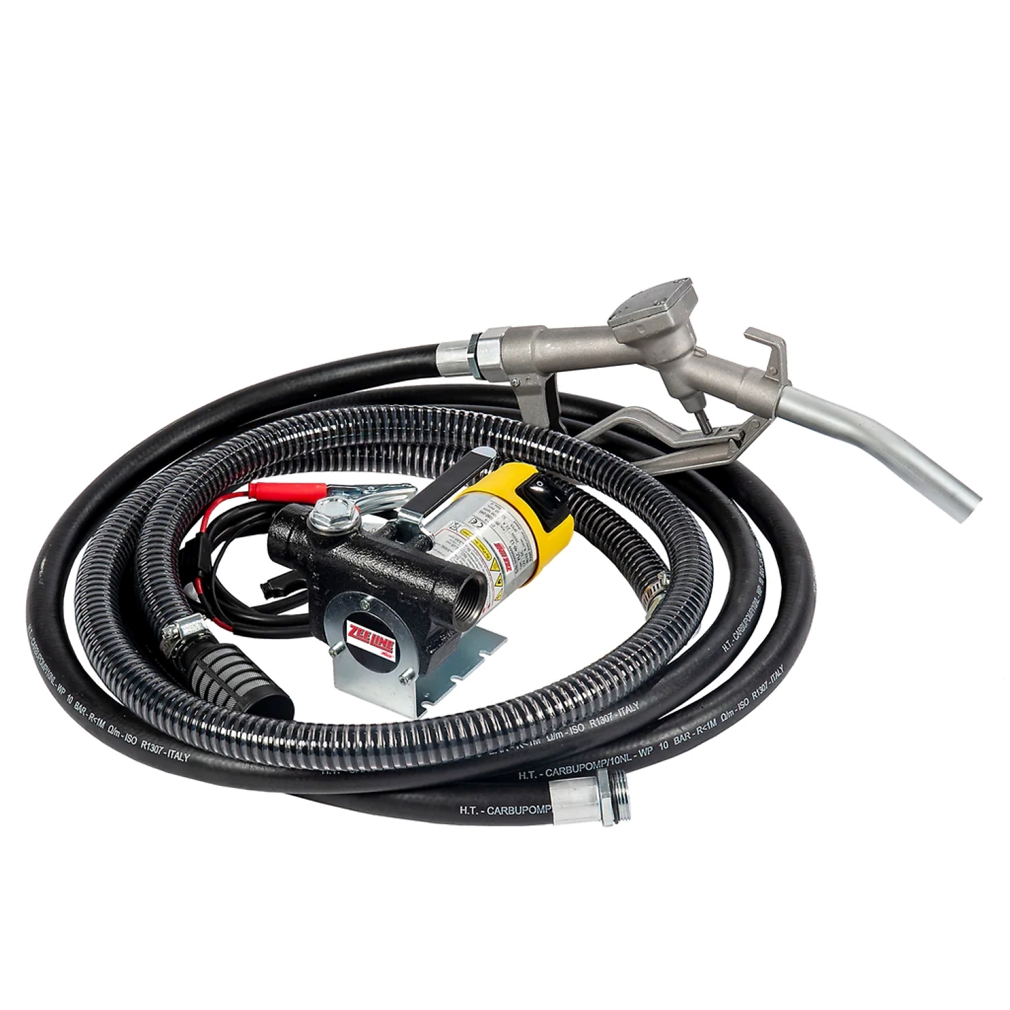 Zee Line Portable Oil Pump - 12V, 12 GPM, Manual Nozzle, Model# ZE924